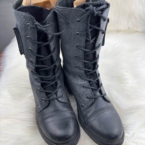 ROXY SEATTLE LACE UP COMBAT BOOTS SIZE 8.5 WOMANS - Picture 6 of 11